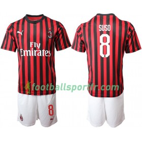 Tenue AC Milan SUSO 8 Enfant Domicile 2019-2020 Maillot de Foot